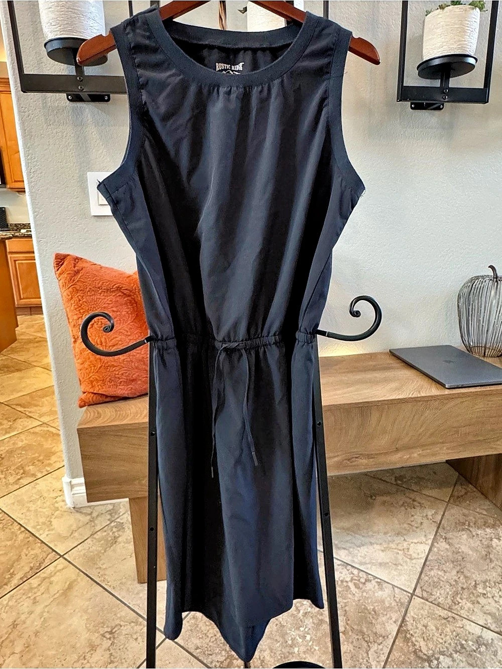 Rustic Ridge Black Maxi Dress Size Large Like New